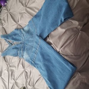 Dollhouse, Wide Leg, Junior's Size 1, Crisscross Jumpsuit